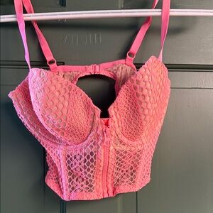Victoria's Secret Pink Mesh Bustier